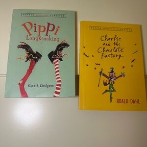 Pippi Longstocking and Charlie and the Chocolate Factory Books